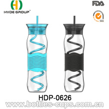 Botella de agua plástica de Tritan libre de BPA 750ml (HDP-0626)